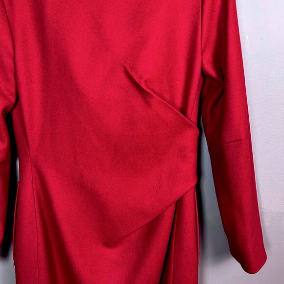 Vivienne Westwood Virgin Atlantic wool coat women’s size 8 red long Limited Edit - Picture 4 of 16